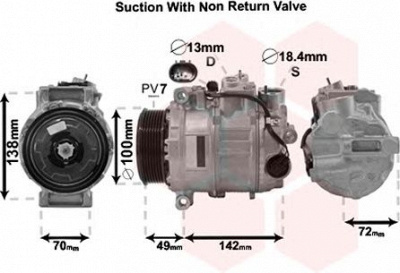 VAN WEZEL 3000k638 -  Компрессор, кондиционер